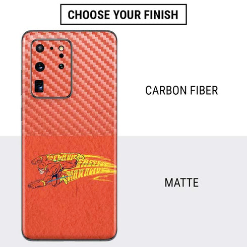 DC Comics The Flash Classic Art Running Pose Galaxy S20 Ultra 5G Skin